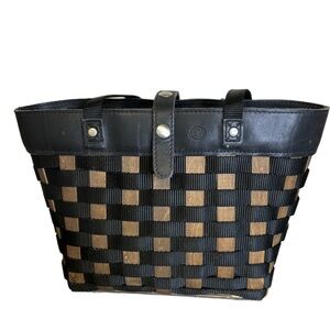 Longaberger 2007 - shopper
to go tote - Wood Leather.size:M